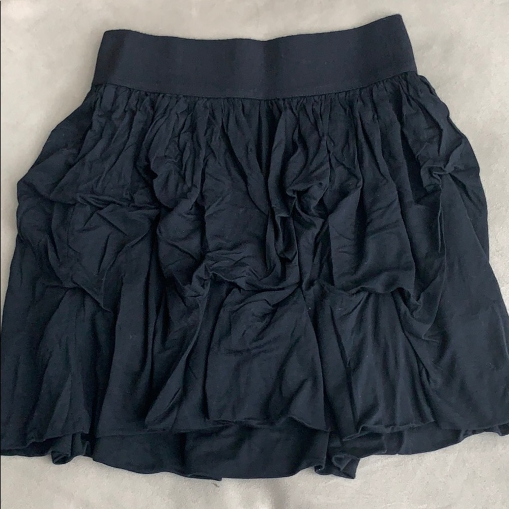 Juicy Couture Black Knotted Jersey Skirt